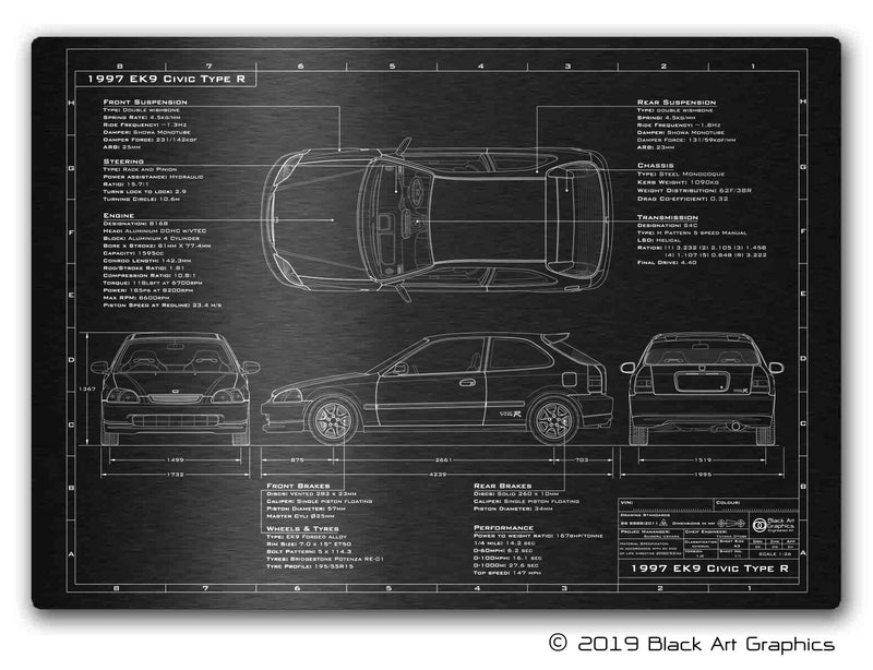 1997-2001 Civic Type R