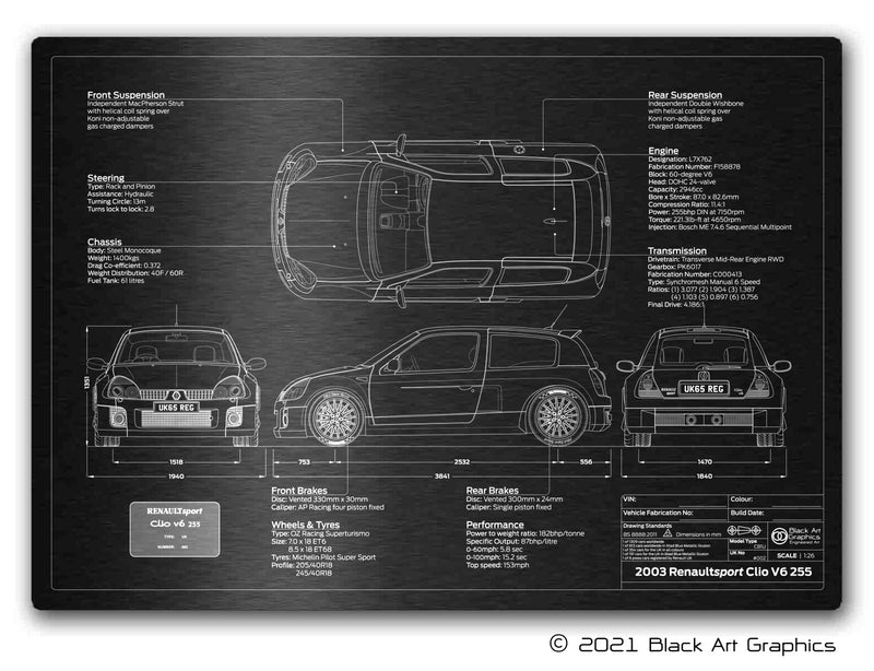 2003-2005 Clio V6 255