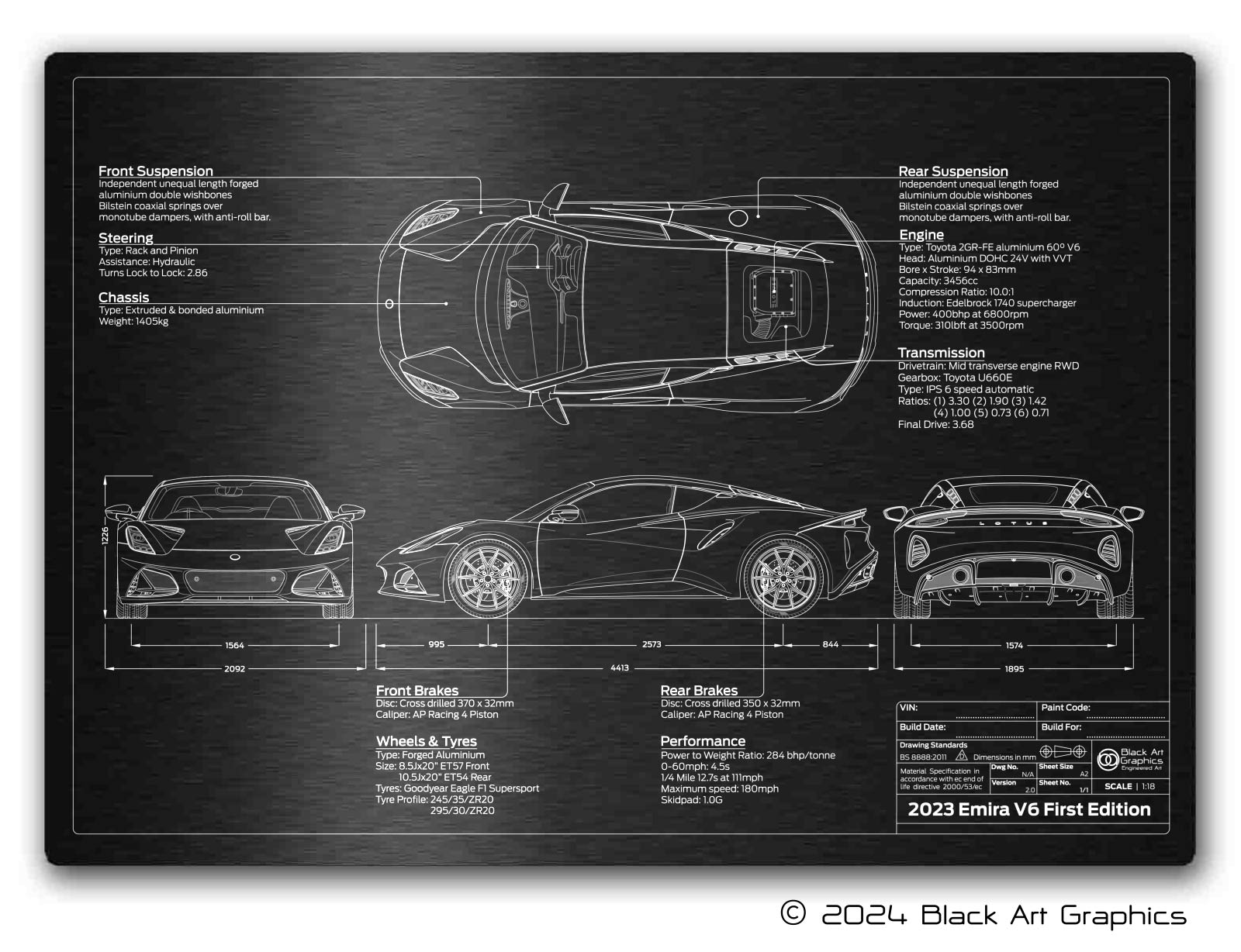 Lotus 2022-2025 Emira Engineered Art - Image 1