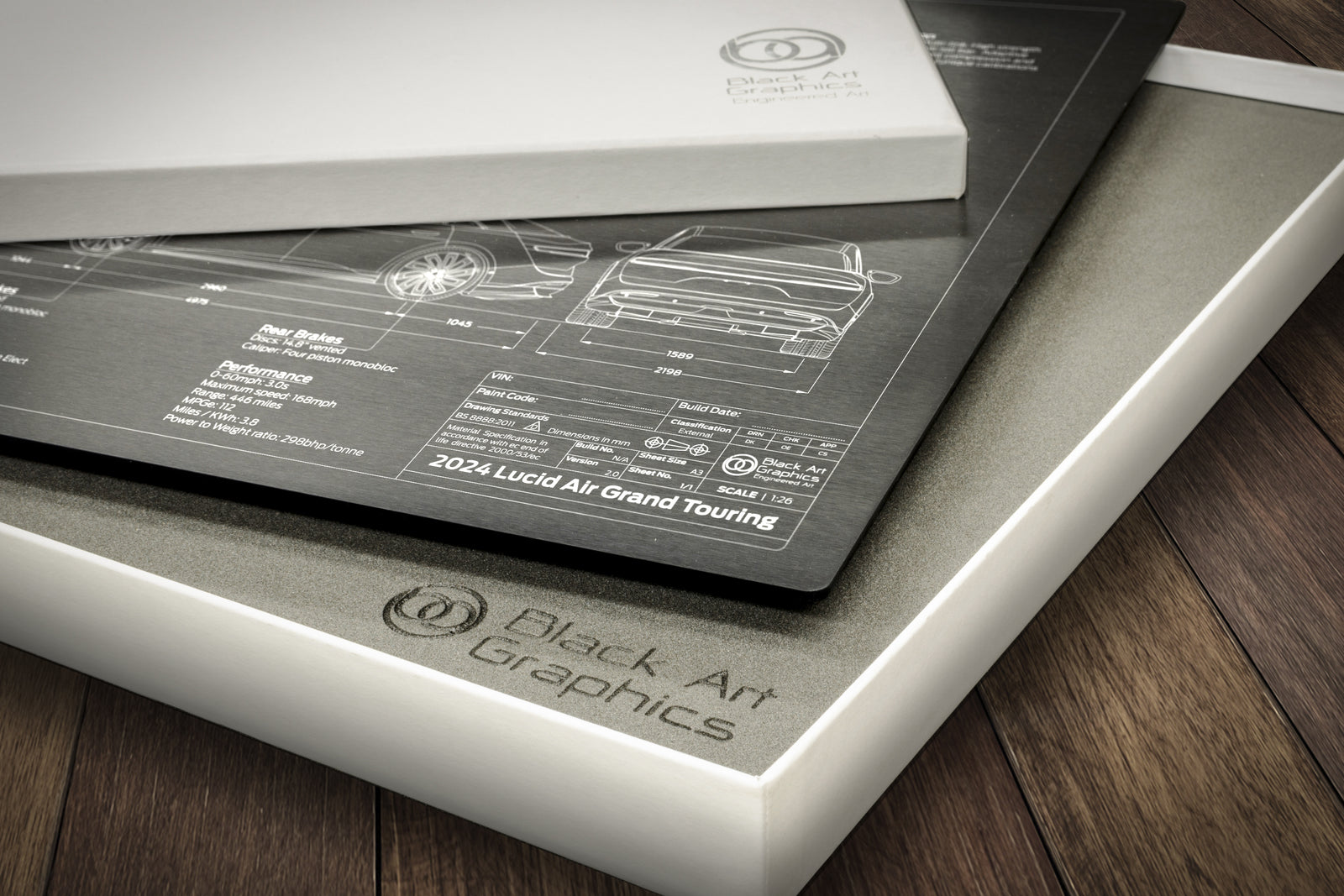 Lucid 2022-2025 Lucid Air Engineered Art presentation box