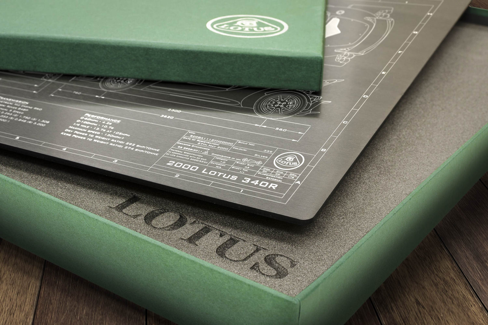 Lotus 1999-2000 340R Engineered Art presentation box