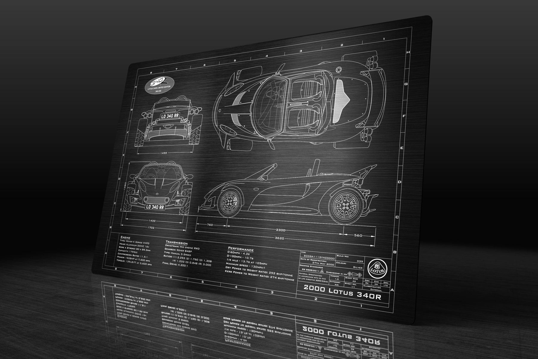 Lotus 1999-2000 340R Engineered Art - Image 8