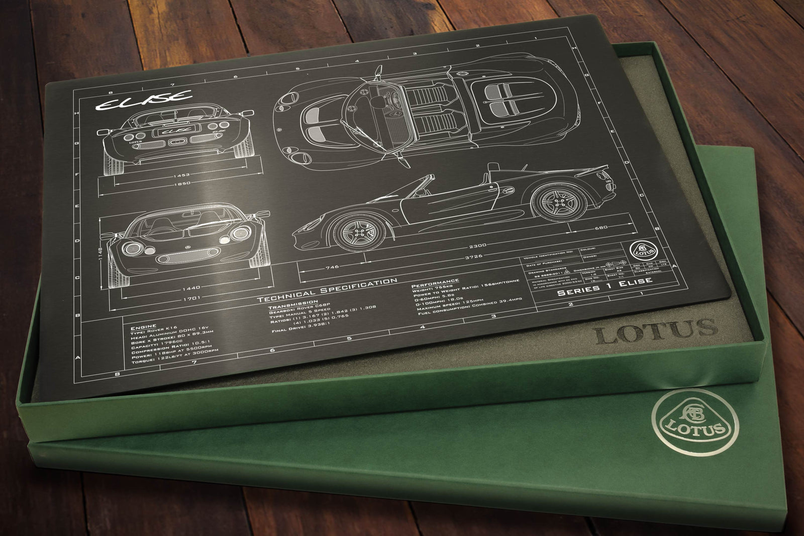 Lotus 1996-2000 Elise Engineered Art detail