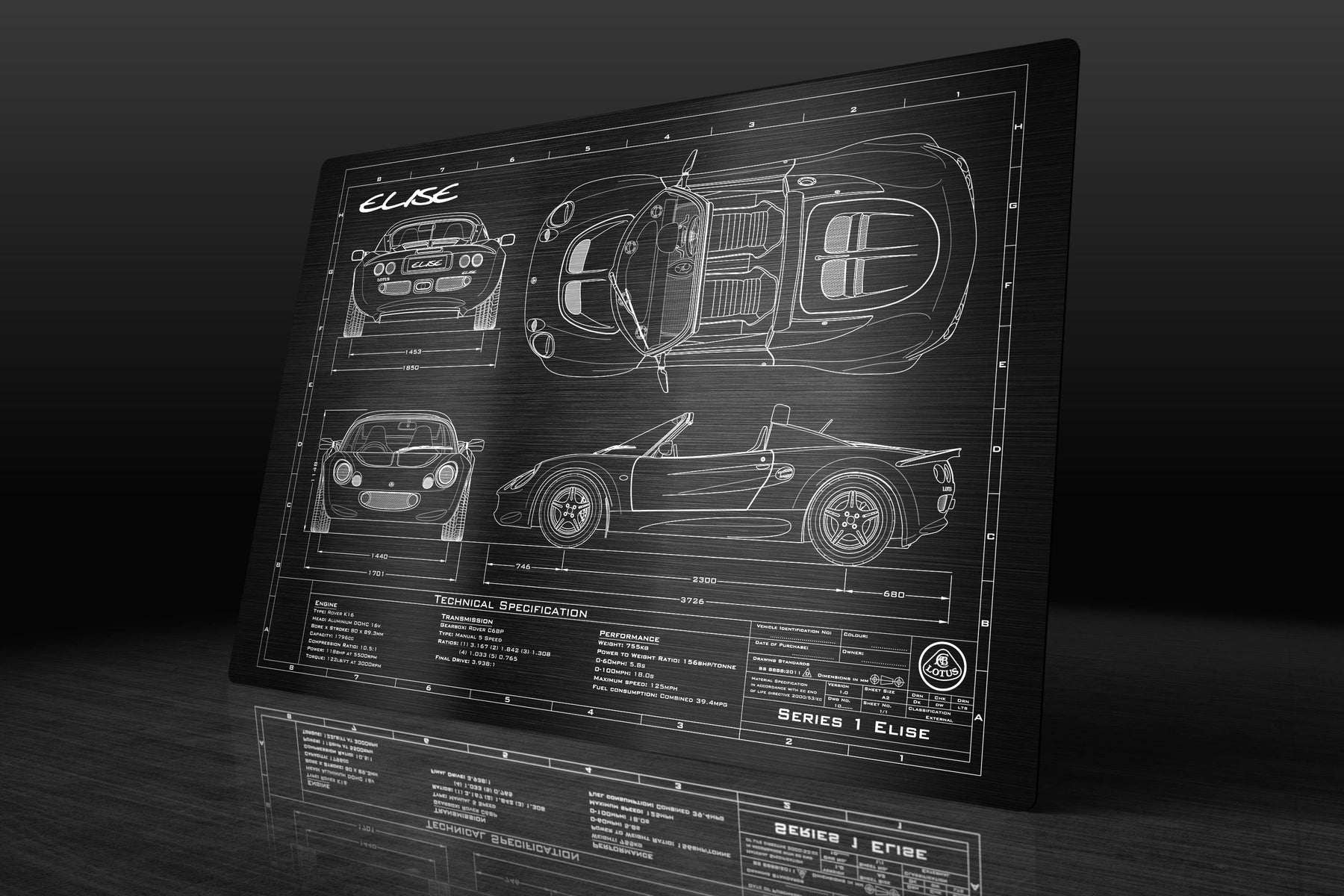 Lotus 1996-2000 Elise Engineered Art - Image 8