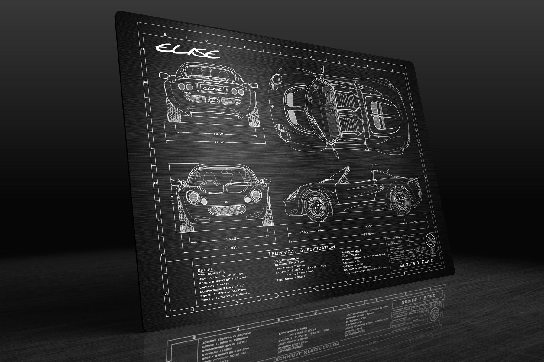 Lotus 1996-2000 Elise Engineered Art - Image 9