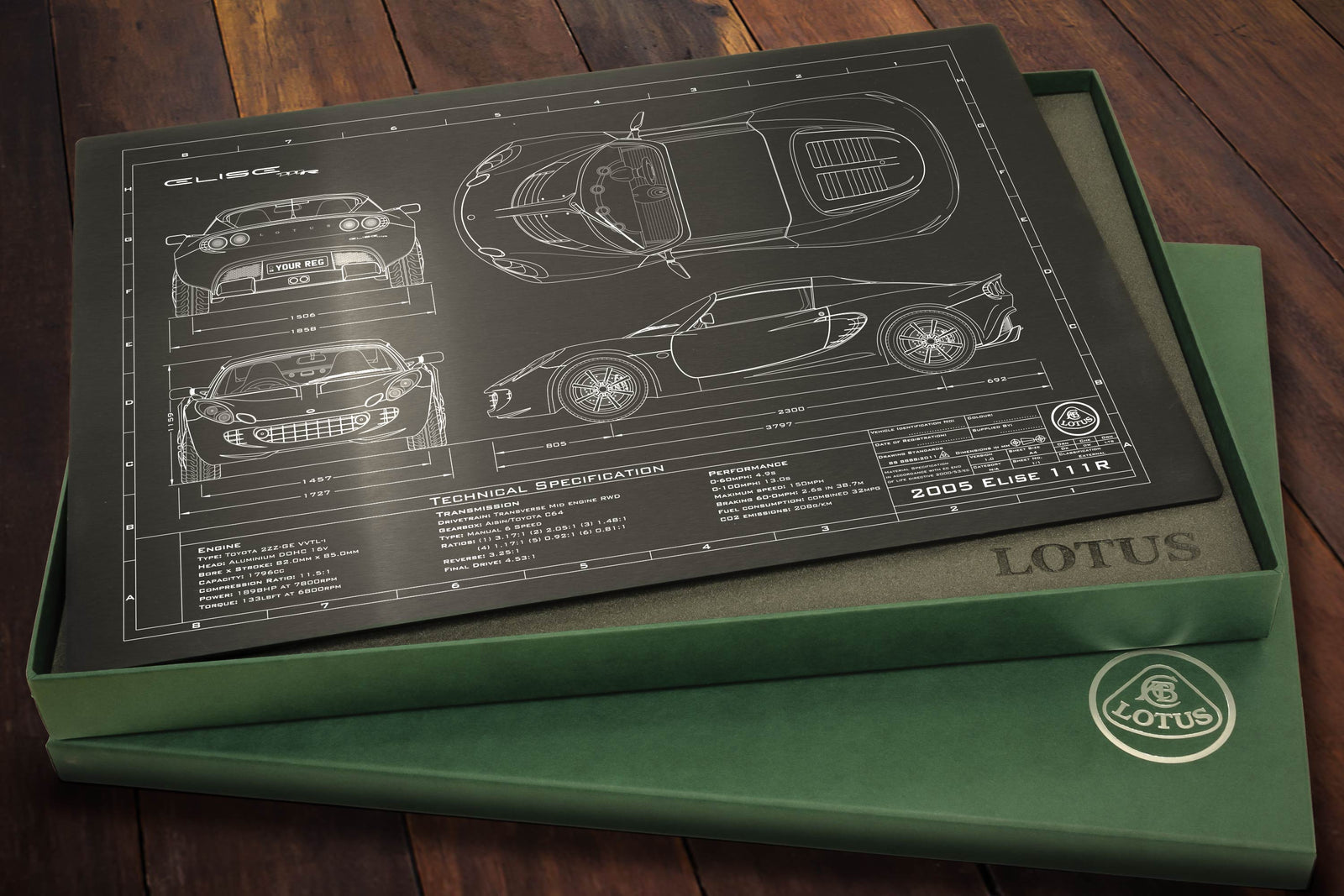 Lotus 2001-2010 Elise Engineered Art detail