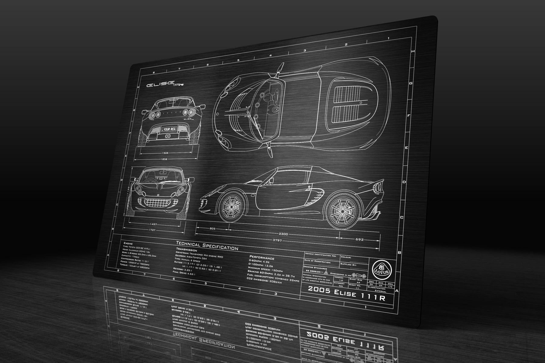 Lotus 2001-2010 Elise Engineered Art - Image 8