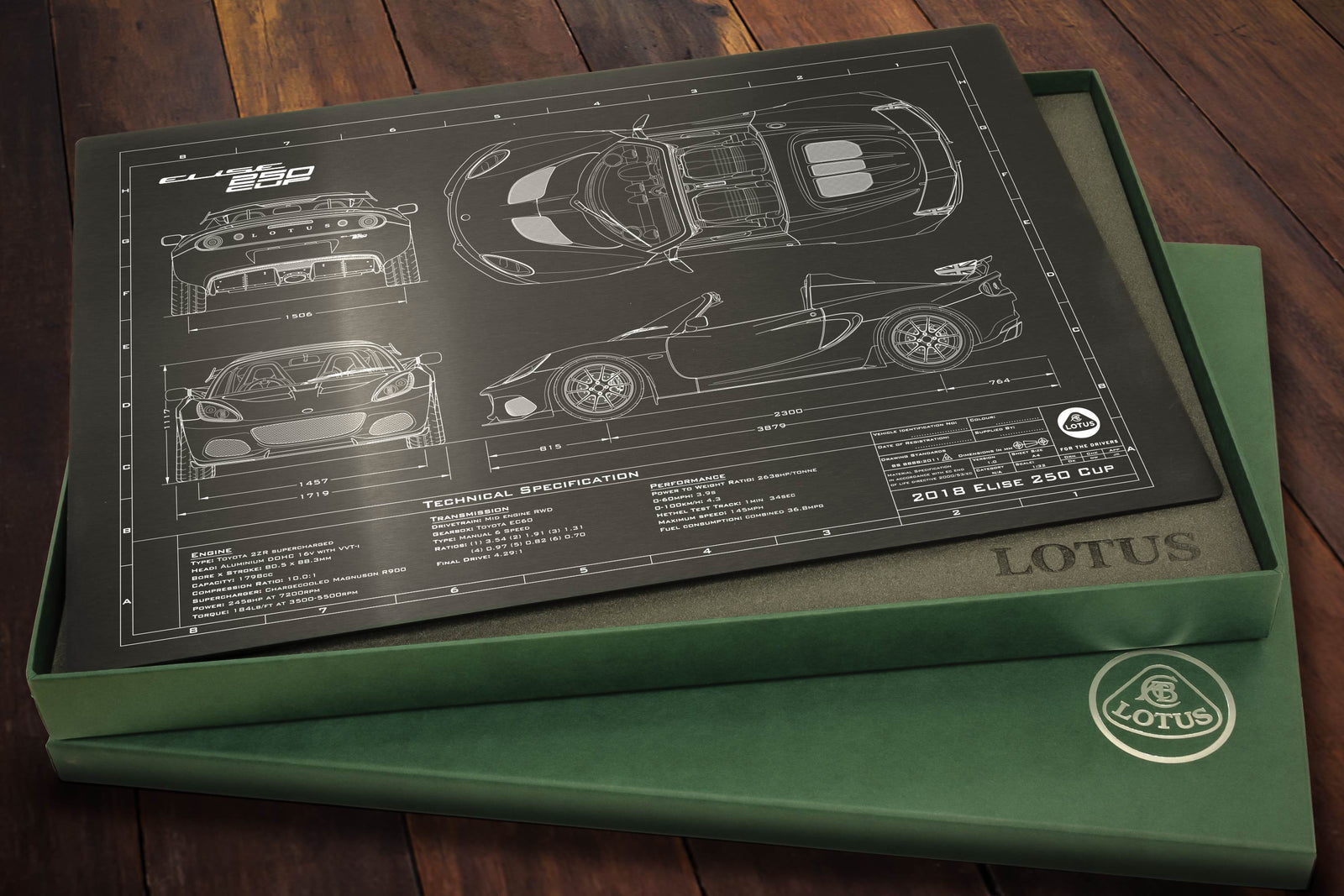 Lotus 2018-2020 Elise 250 Cup Engineered Art detail
