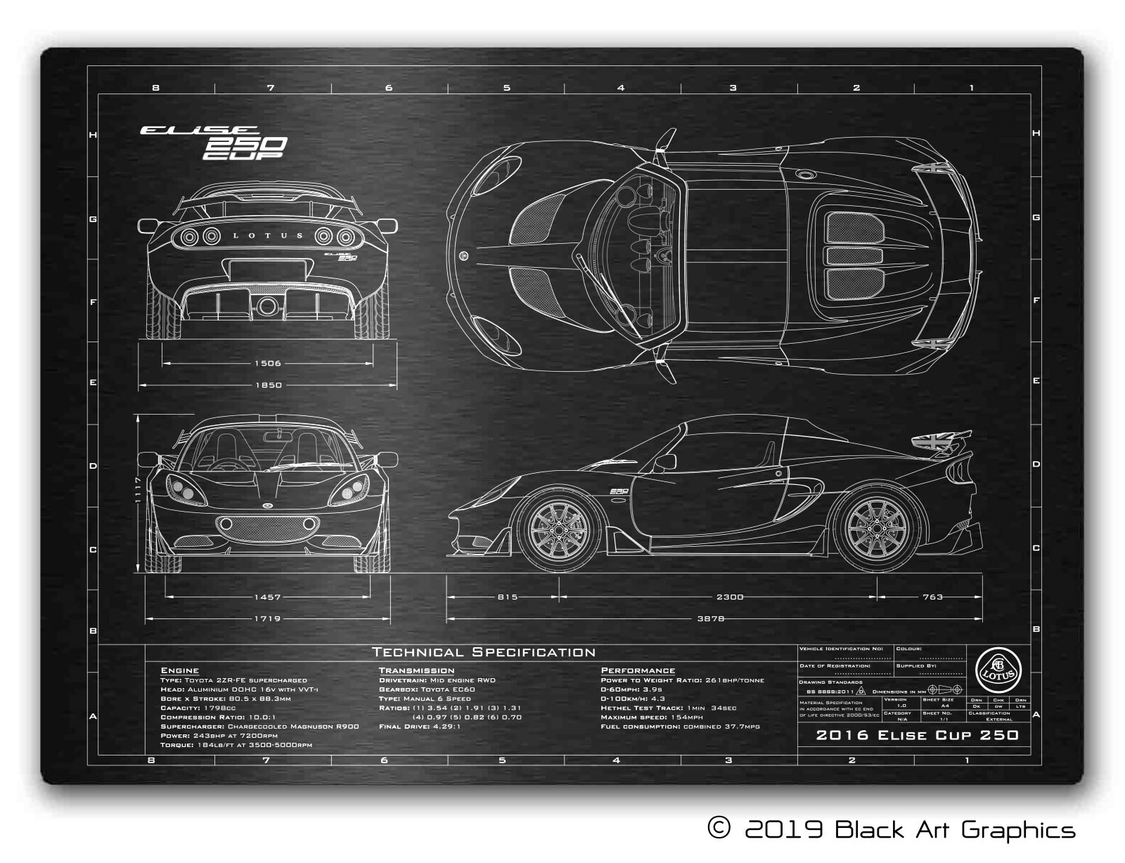 Lotus 2015-2016 Elise Cup 250 Engineered Art - Image 1