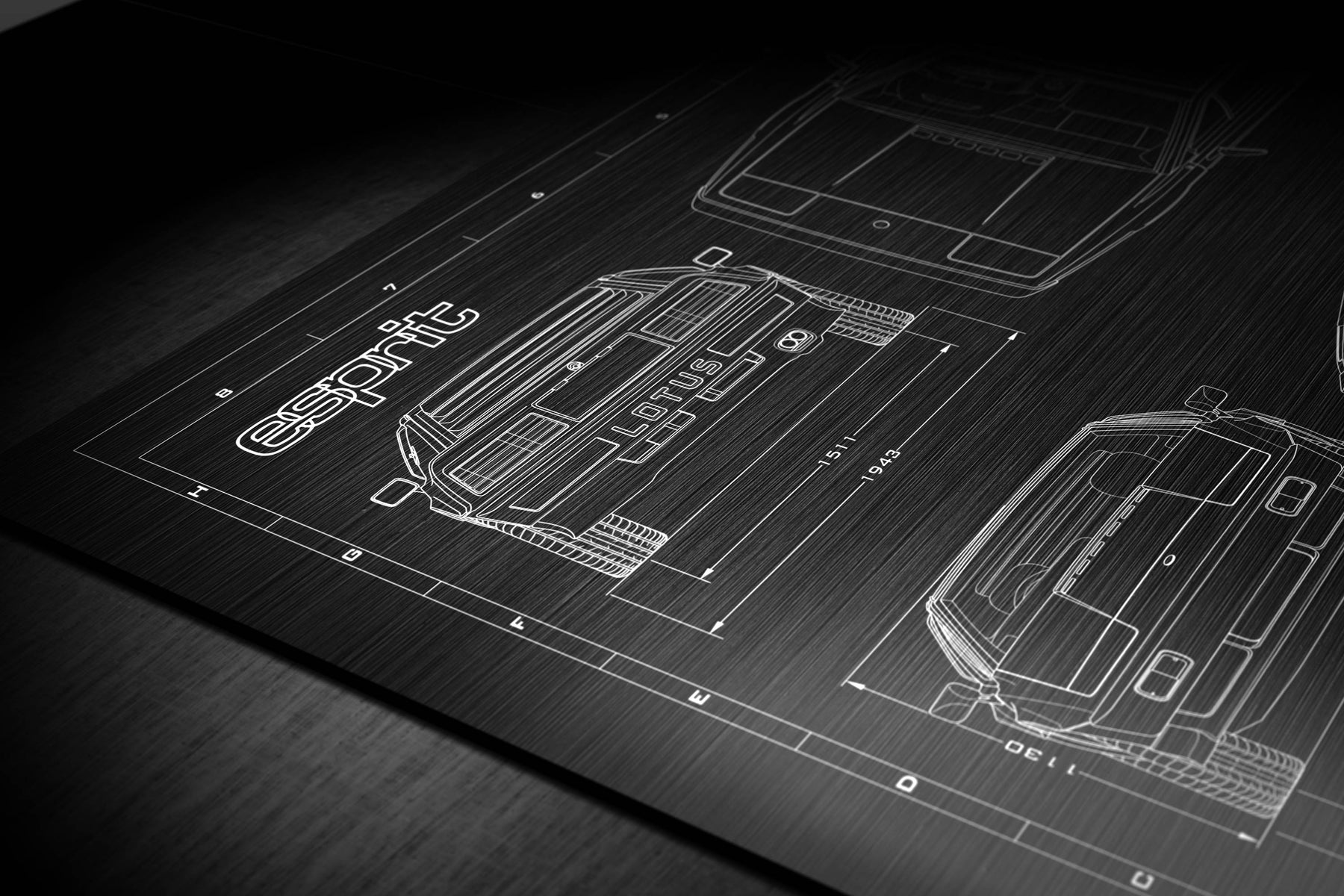 Lotus 1985-1987 Esprit Turbo Engineered Art - Image 7