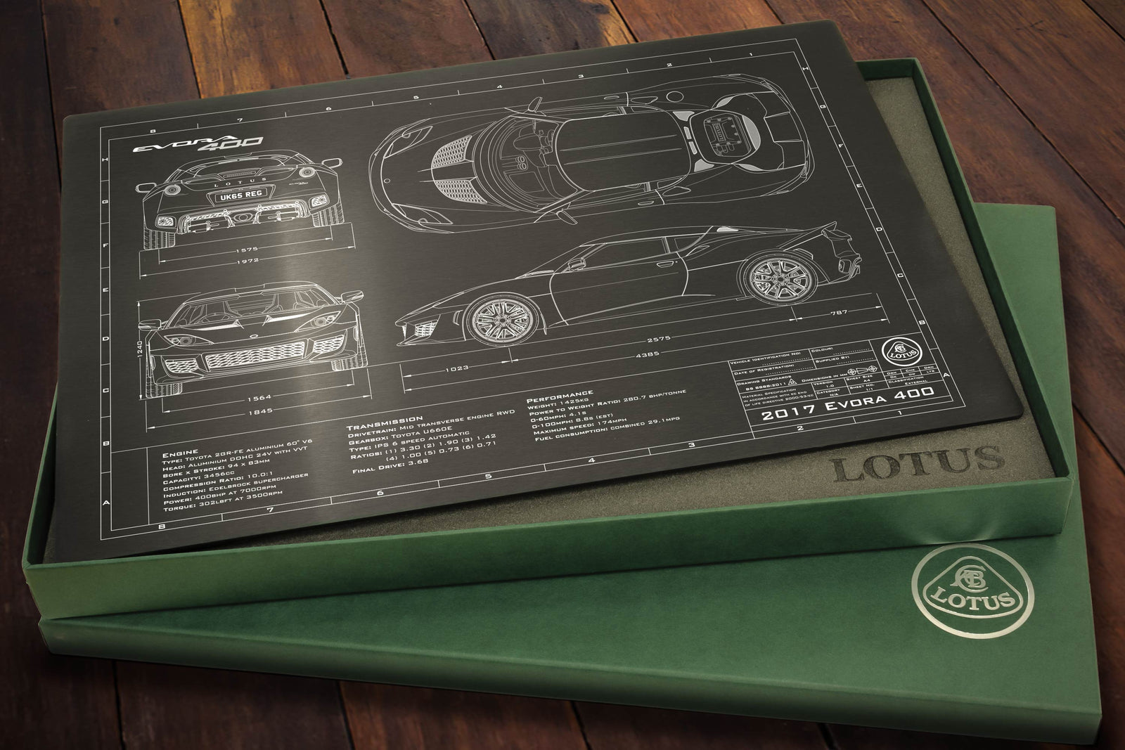 Lotus 2016-2017 Evora 400 Engineered Art detail