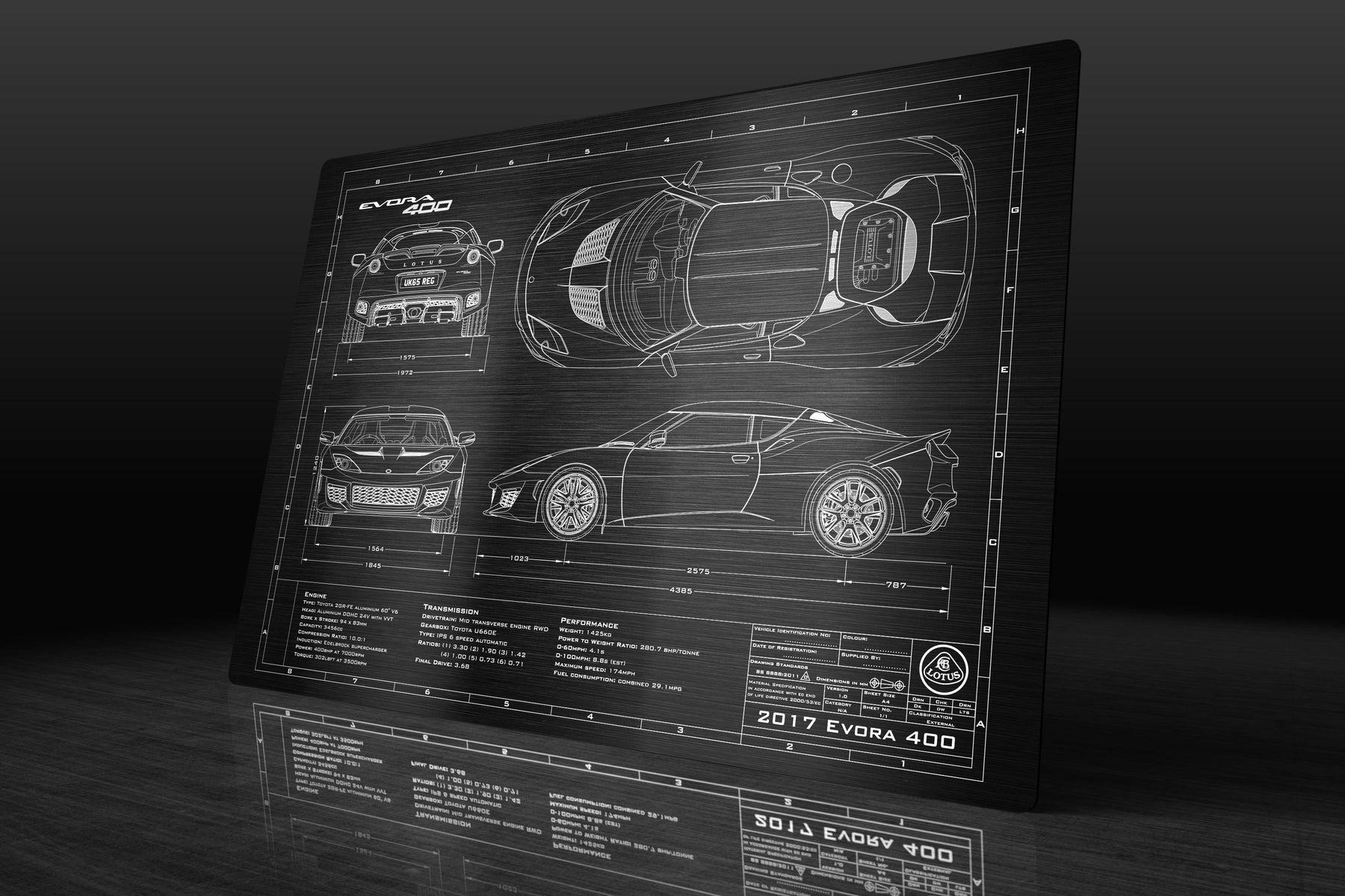 Lotus 2016-2017 Evora 400 Engineered Art - Image 8