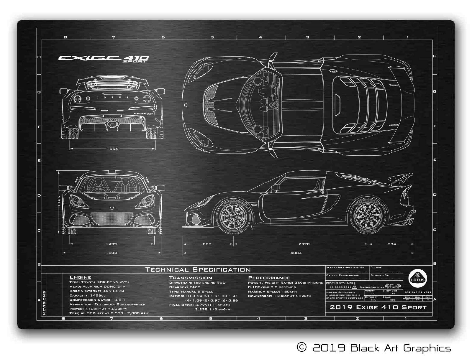 Lotus 2018-2020 Exige 410 Sport Engineered Art - Image 1