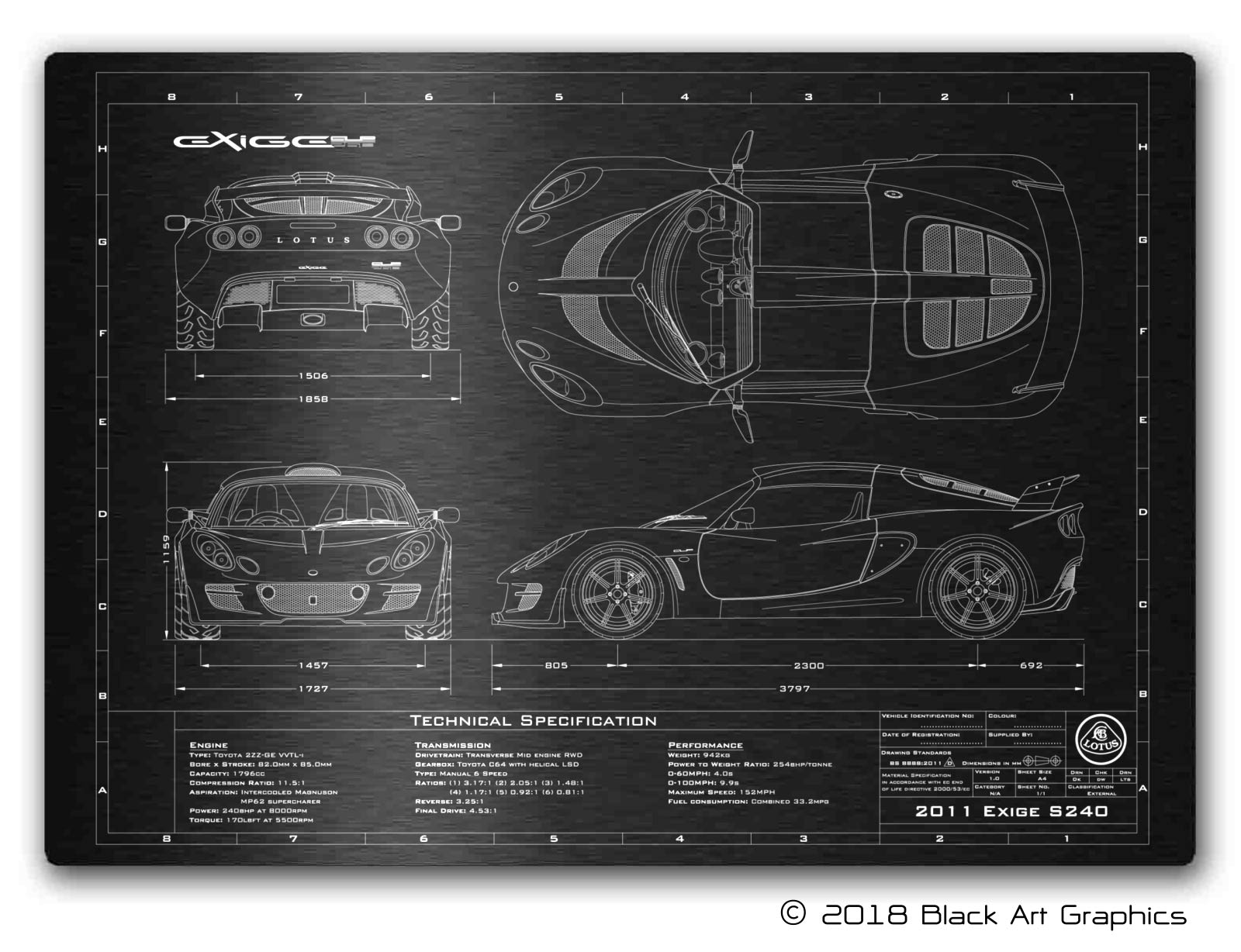 Lotus 2009-2011 Exige Engineered Art - Image 1