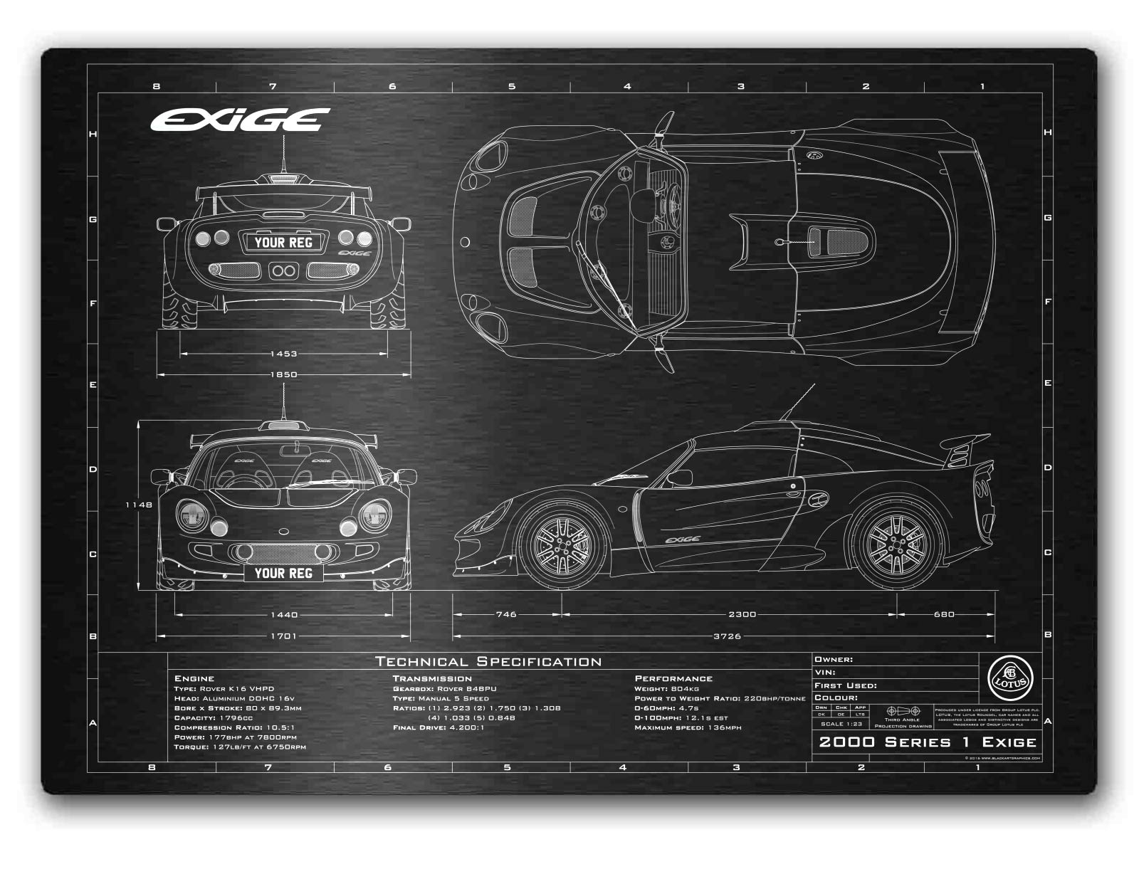 Lotus 2000-2002 Exige Engineered Art - Image 1