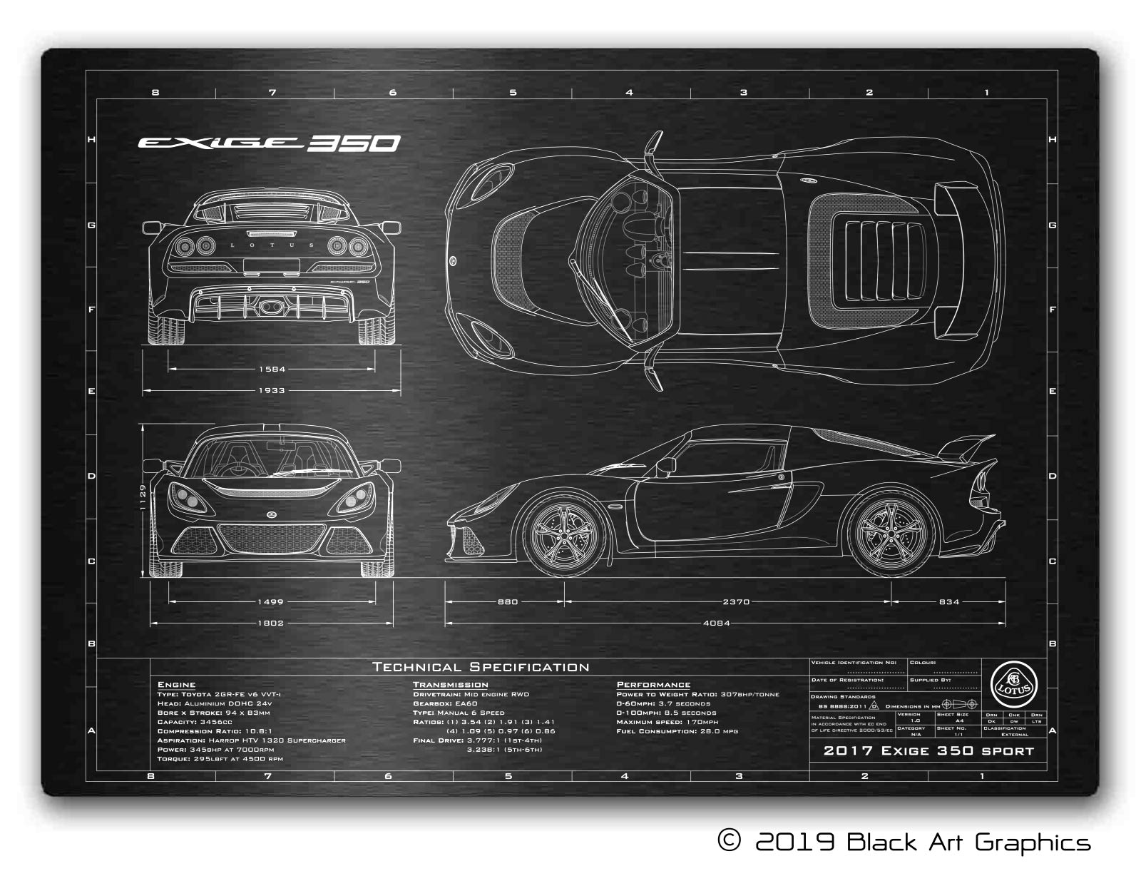 Lotus 2015-2017 Exige 350 Sport Engineered Art - Image 1