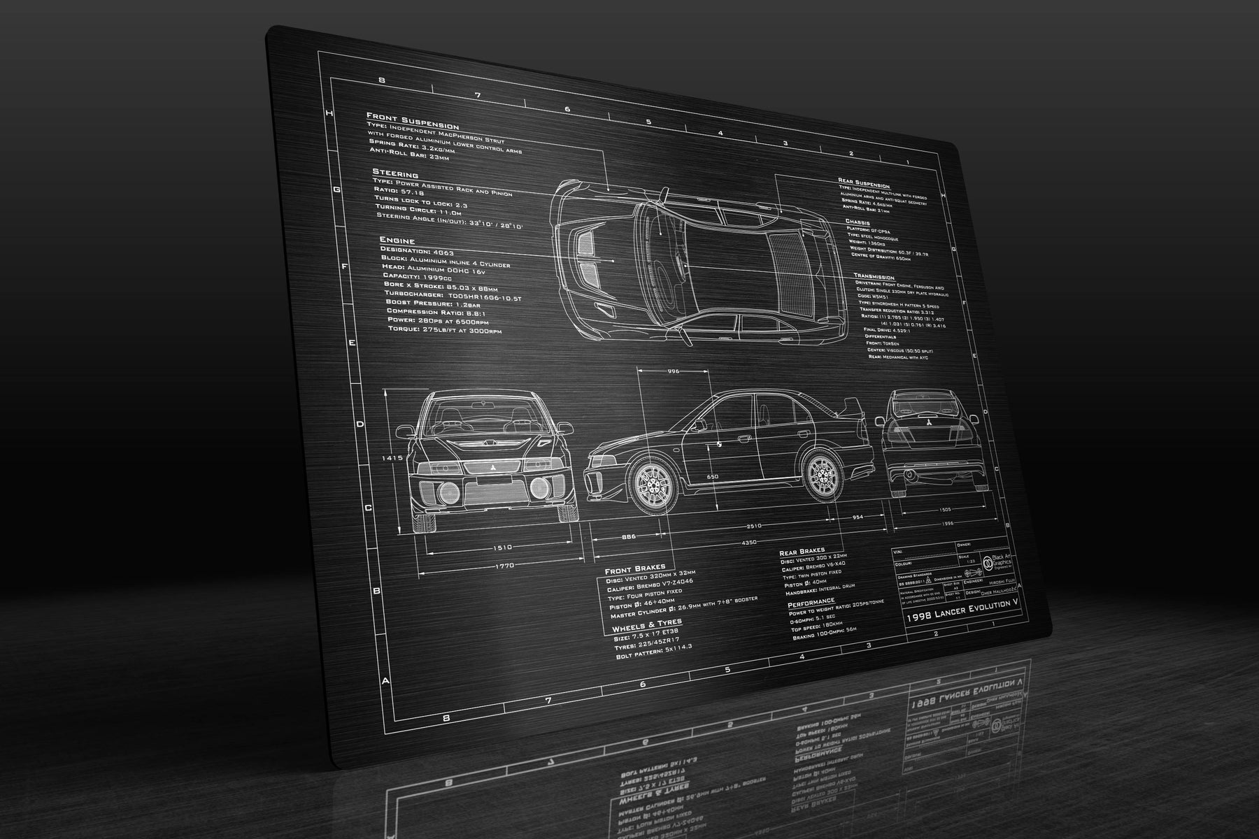 Mitsubishi 1998-1999 Evo V Engineered Art - Image 9